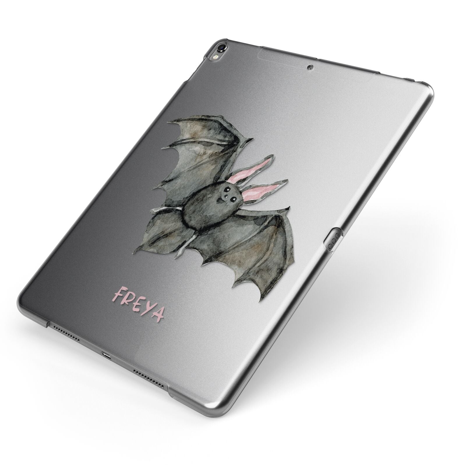 Halloween Bat Apple iPad Case on Grey iPad Side View