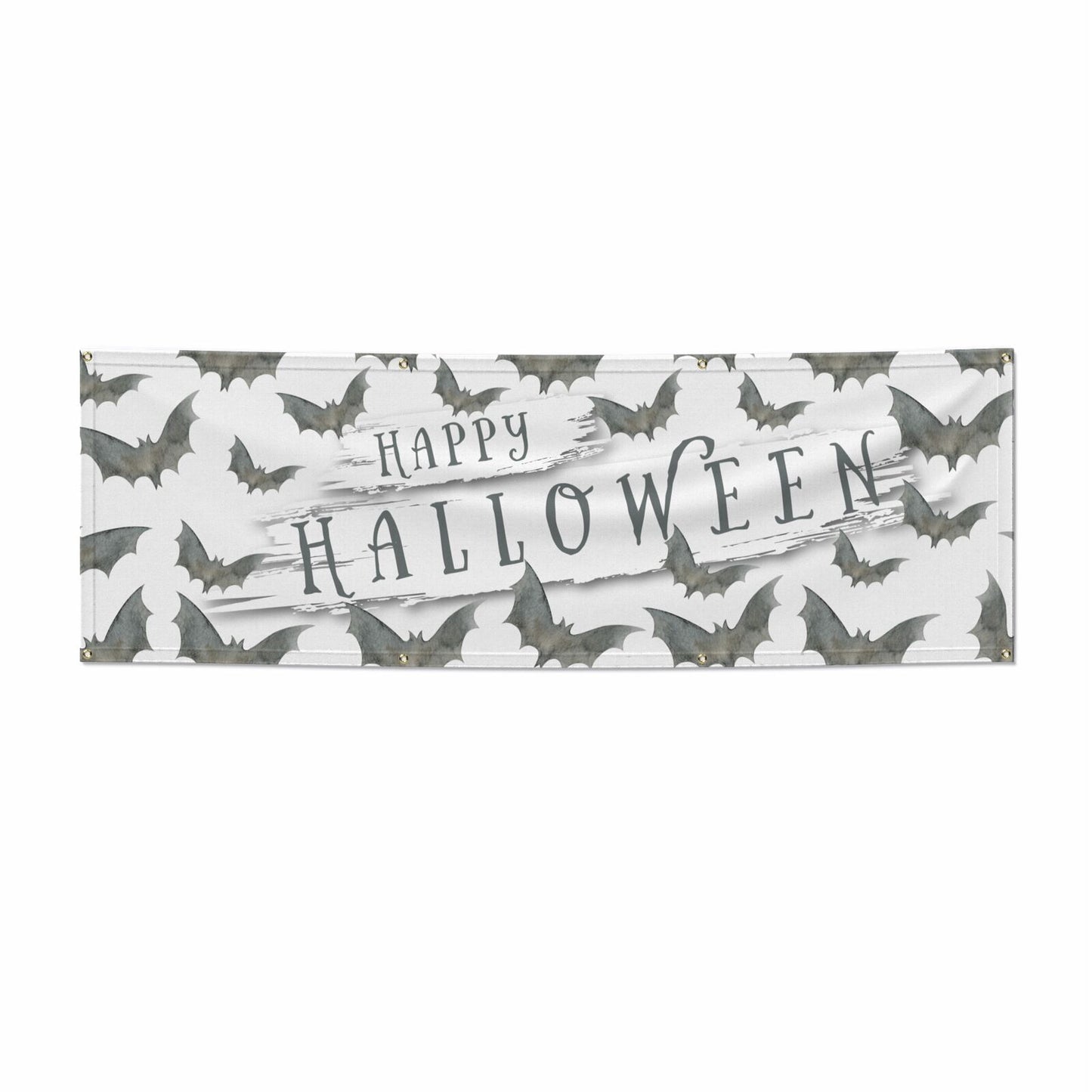 Halloween Bat Cloud 6x2 Vinly Banner with Grommets