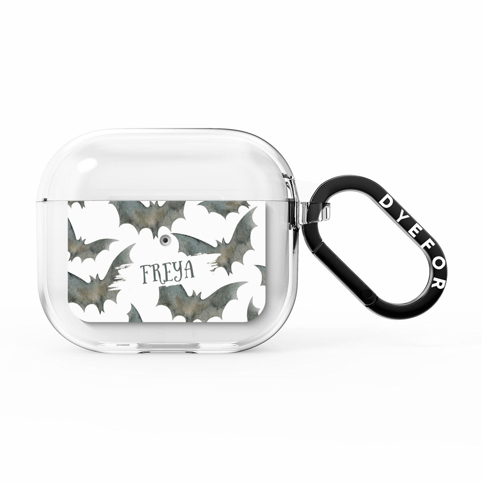 Halloween Bat Cloud AirPods Clear Case 3rd Gen