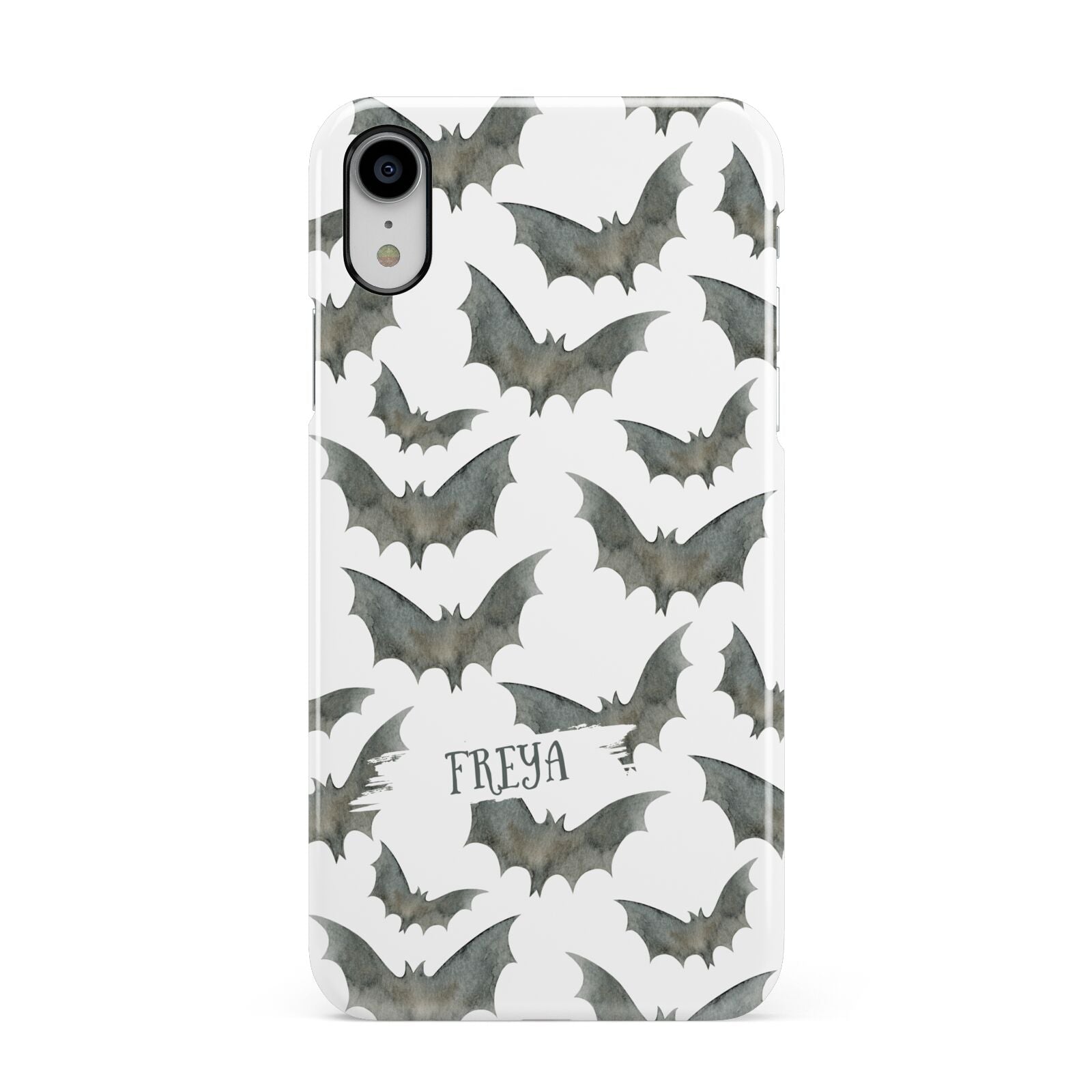 Halloween Bat Cloud Apple iPhone XR White 3D Snap Case