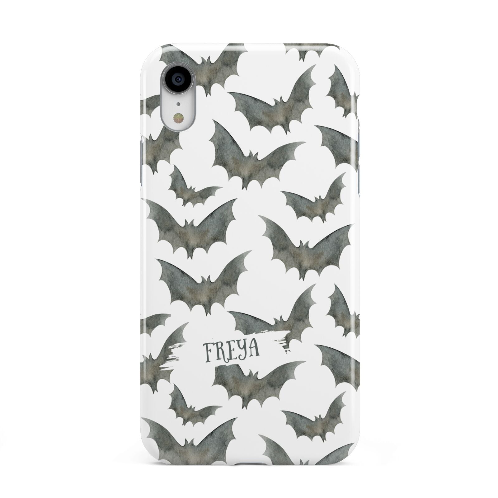 Halloween Bat Cloud Apple iPhone XR White 3D Tough Case