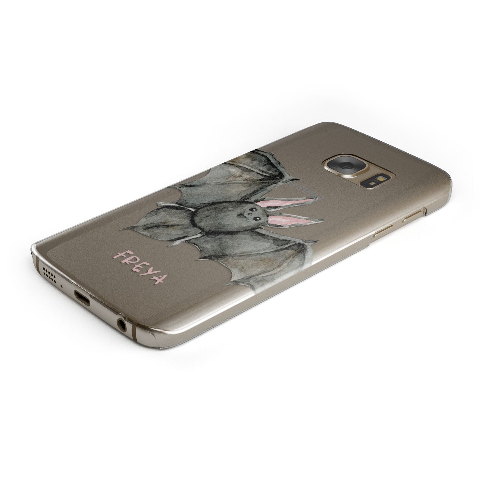 Halloween Bat Protective Samsung Galaxy Case Angled Image