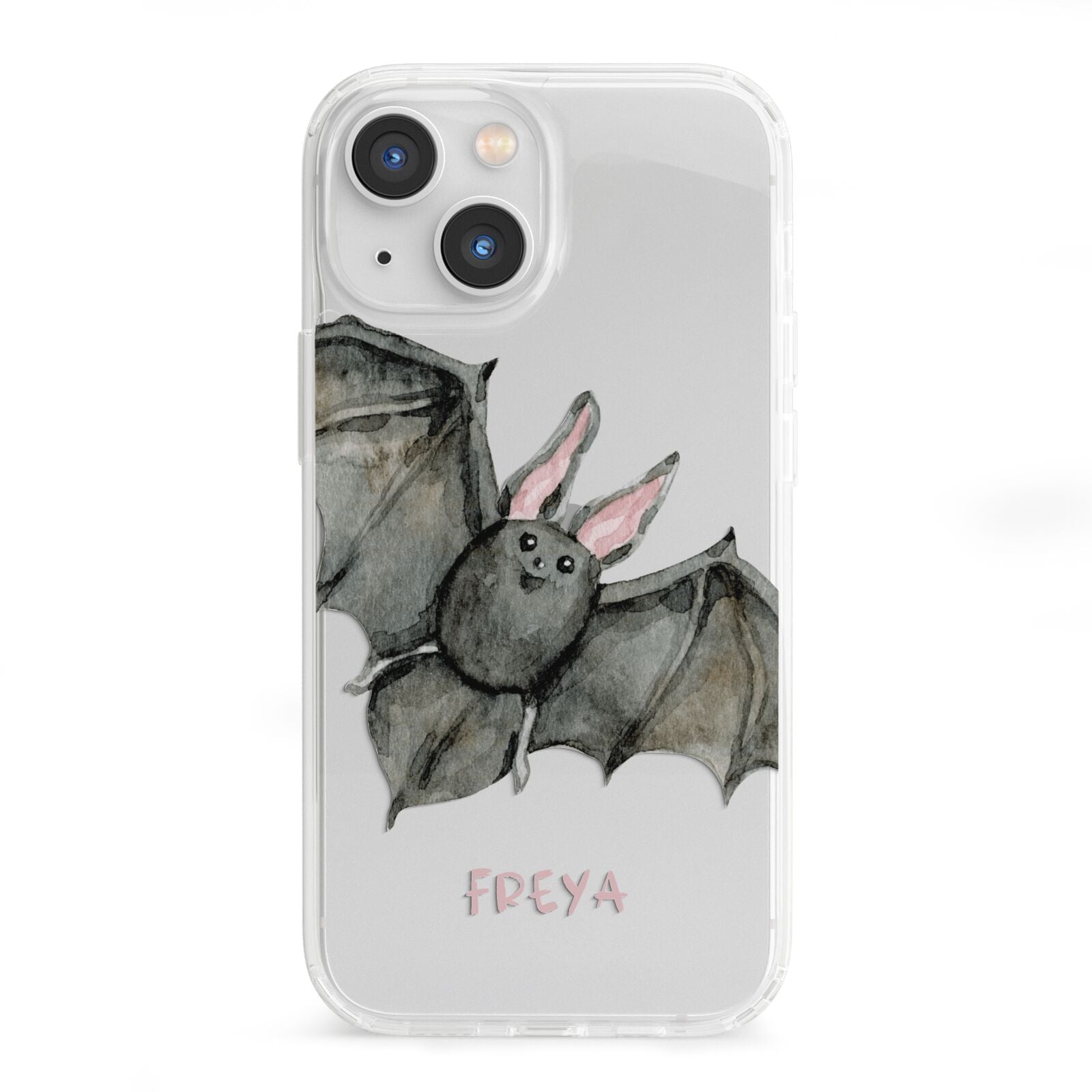 Halloween Bat iPhone 13 Mini Clear Bumper Case