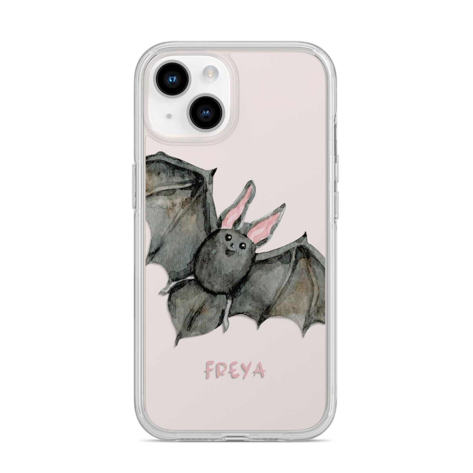 Halloween Bat iPhone 14 Clear Tough Case Starlight