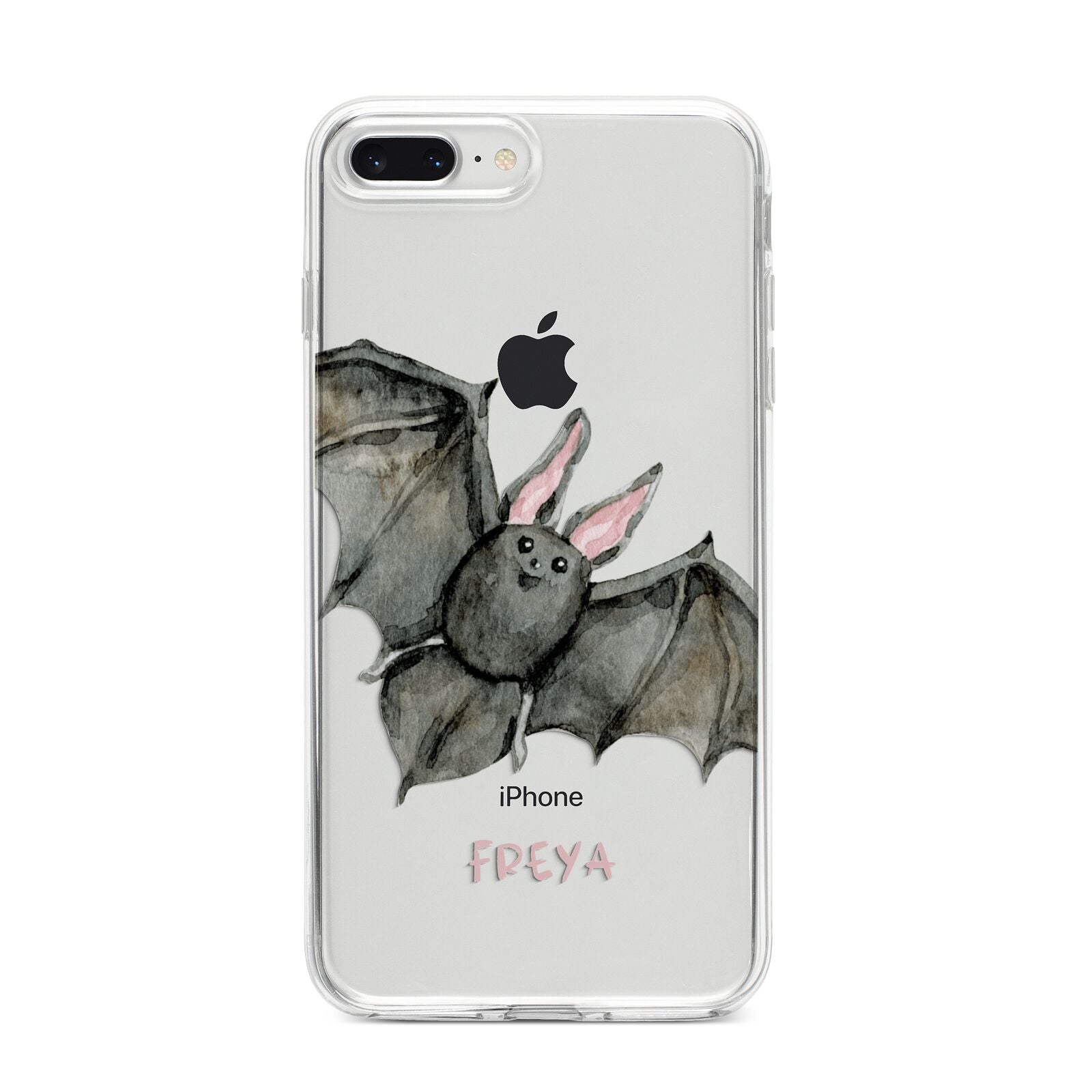 Halloween Bat iPhone 8 Plus Bumper Case on Silver iPhone