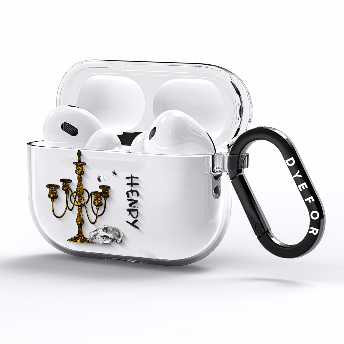 Halloween Candelabra Custom AirPods Pro Clear Case Side Image