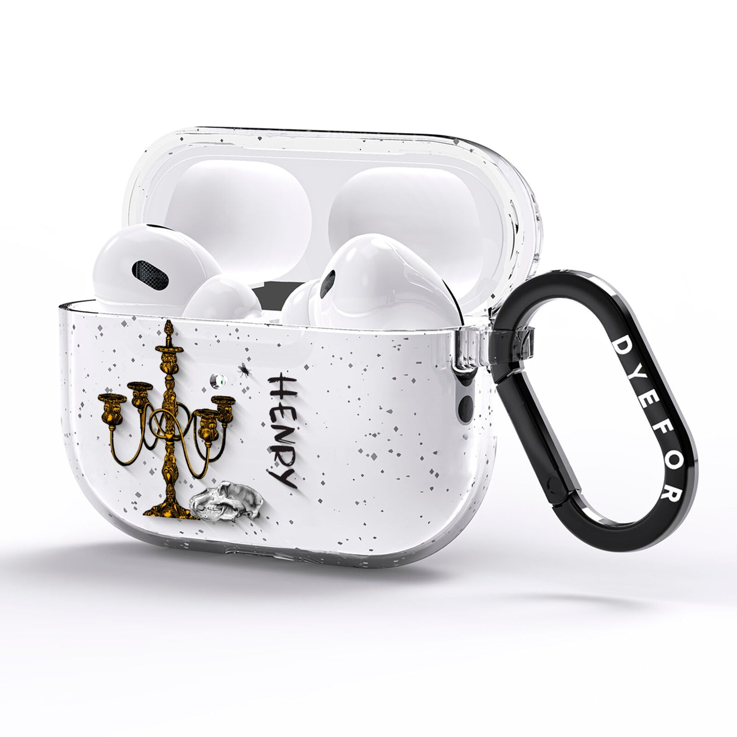 Halloween Candelabra Custom AirPods Pro Glitter Case Side Image