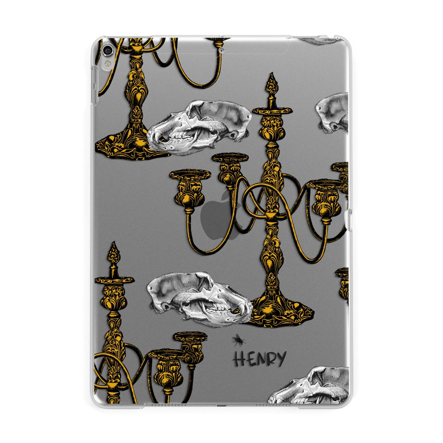 Halloween Candelabra Custom Apple iPad Silver Case