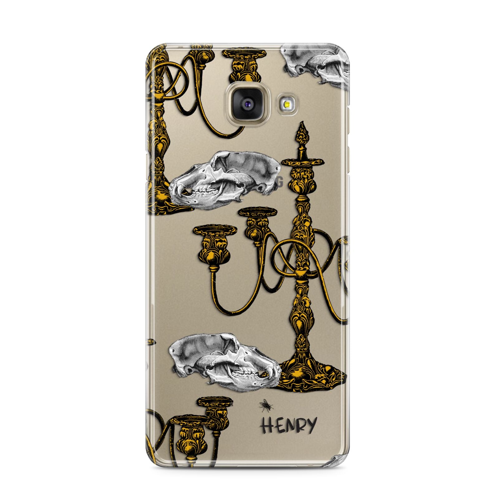 Halloween Candelabra Custom Samsung Galaxy A3 2016 Case on gold phone