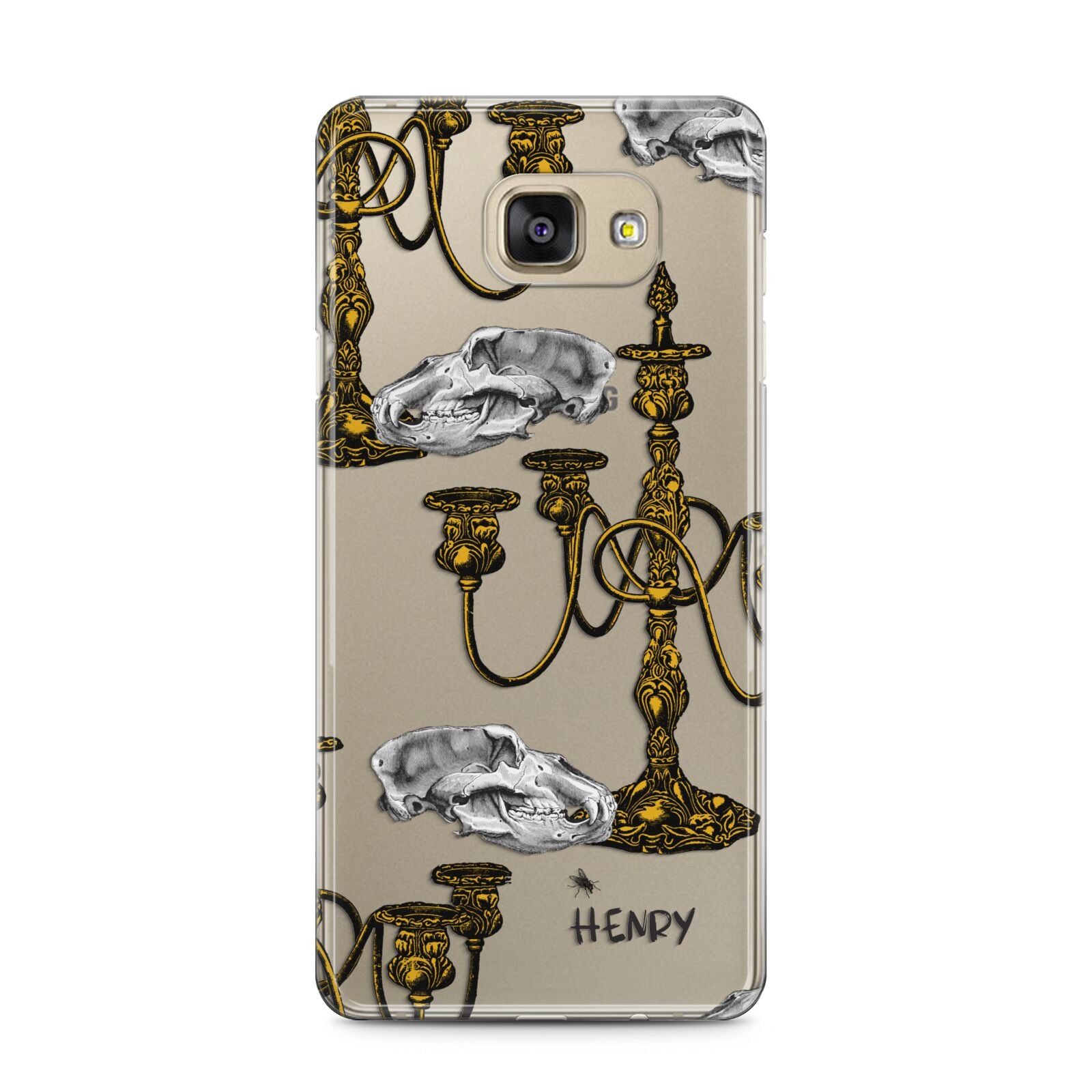 Halloween Candelabra Custom Samsung Galaxy A5 2016 Case on gold phone