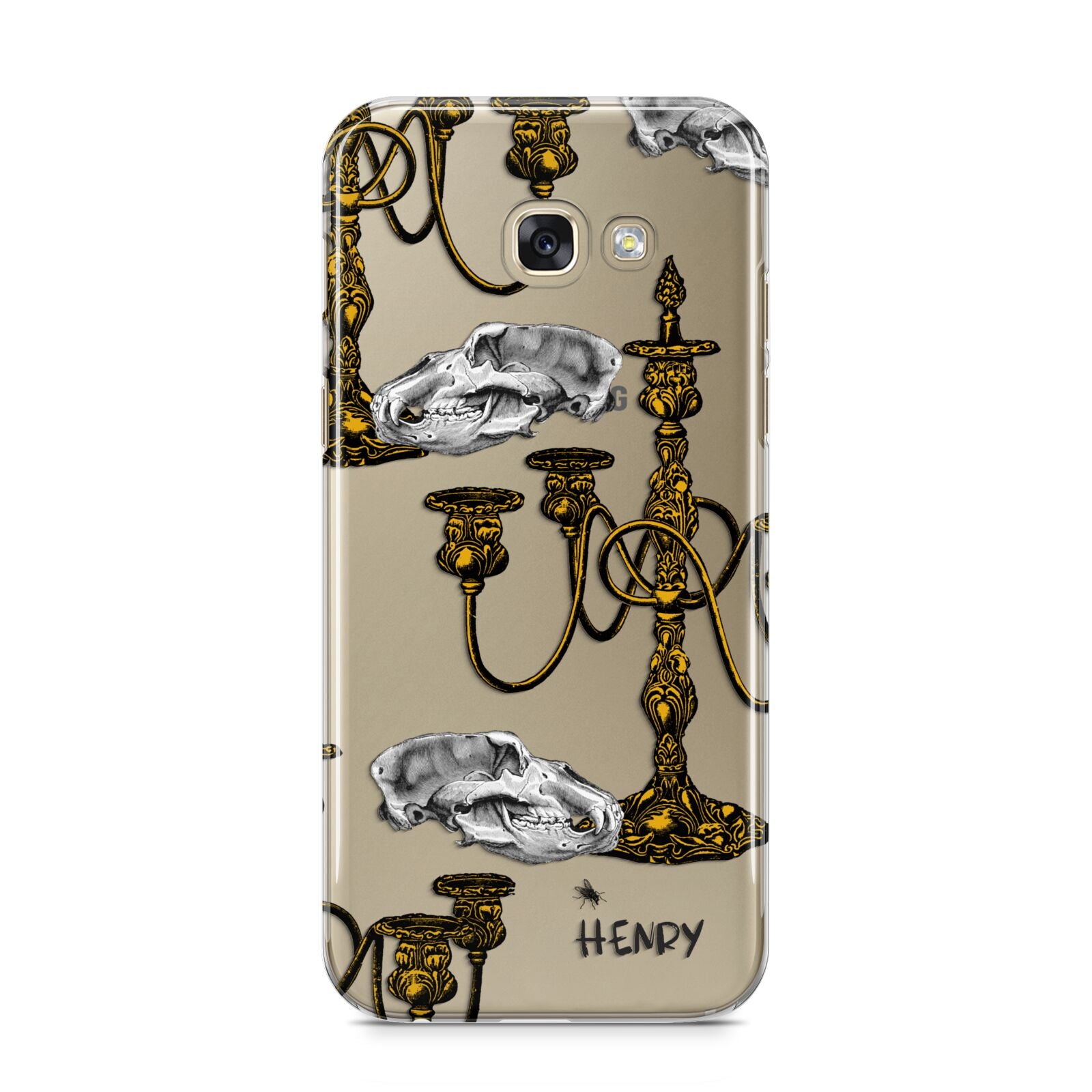 Halloween Candelabra Custom Samsung Galaxy A5 2017 Case on gold phone