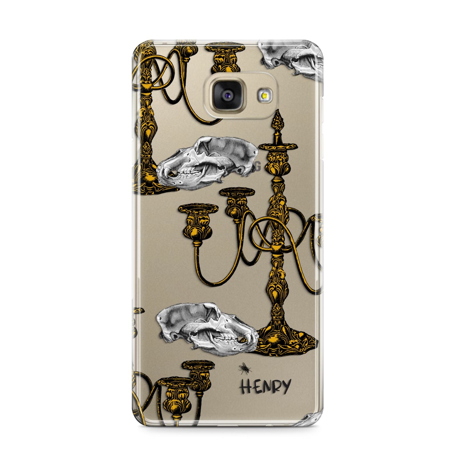 Halloween Candelabra Custom Samsung Galaxy A9 2016 Case on gold phone