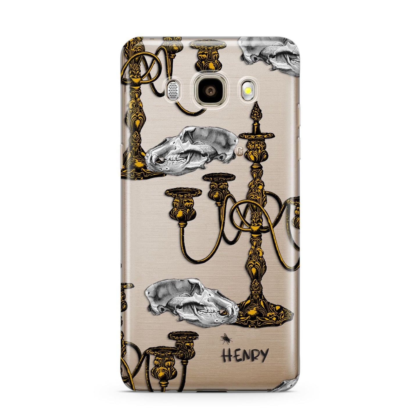 Halloween Candelabra Custom Samsung Galaxy J7 2016 Case on gold phone