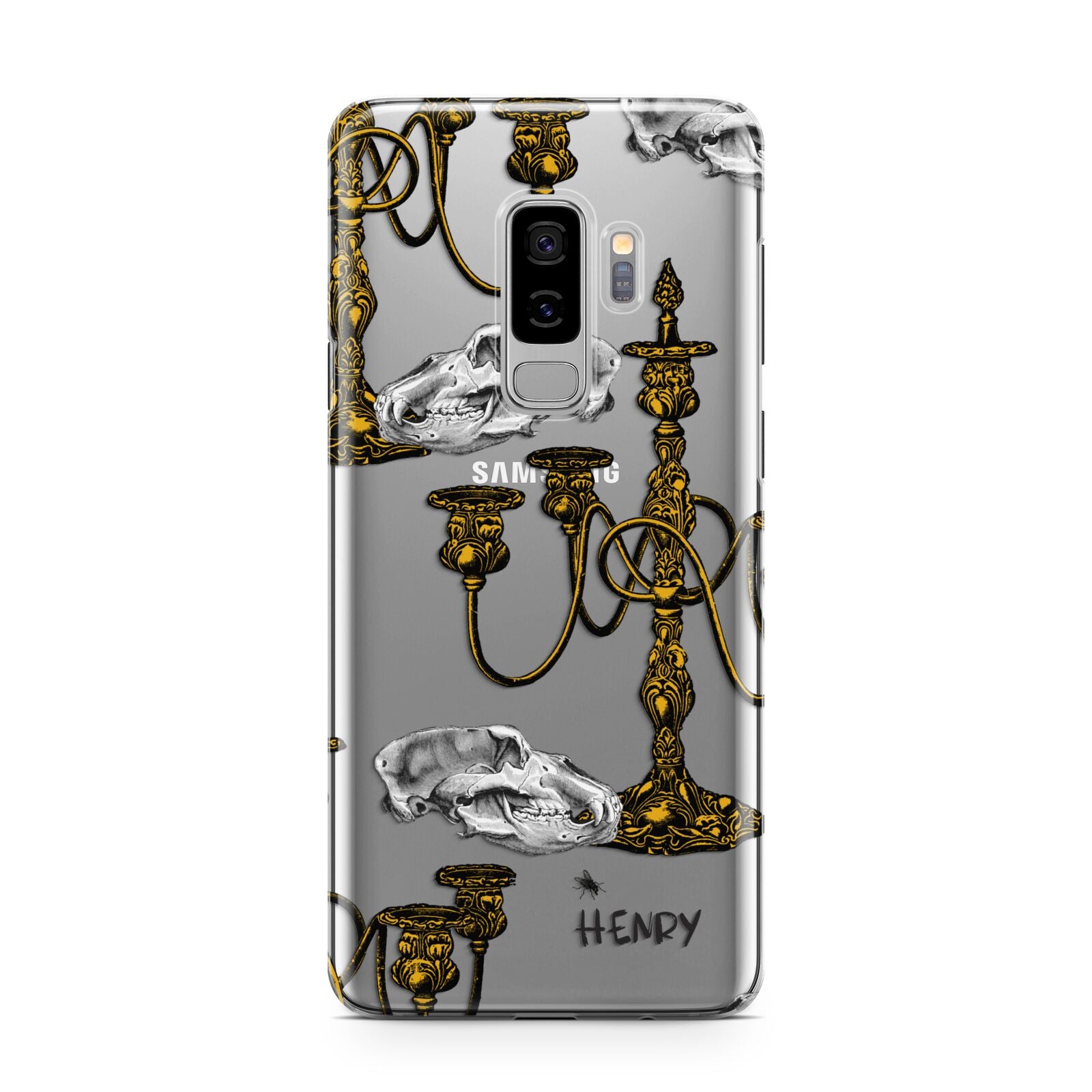 Halloween Candelabra Custom Samsung Galaxy S9 Plus Case on Silver phone