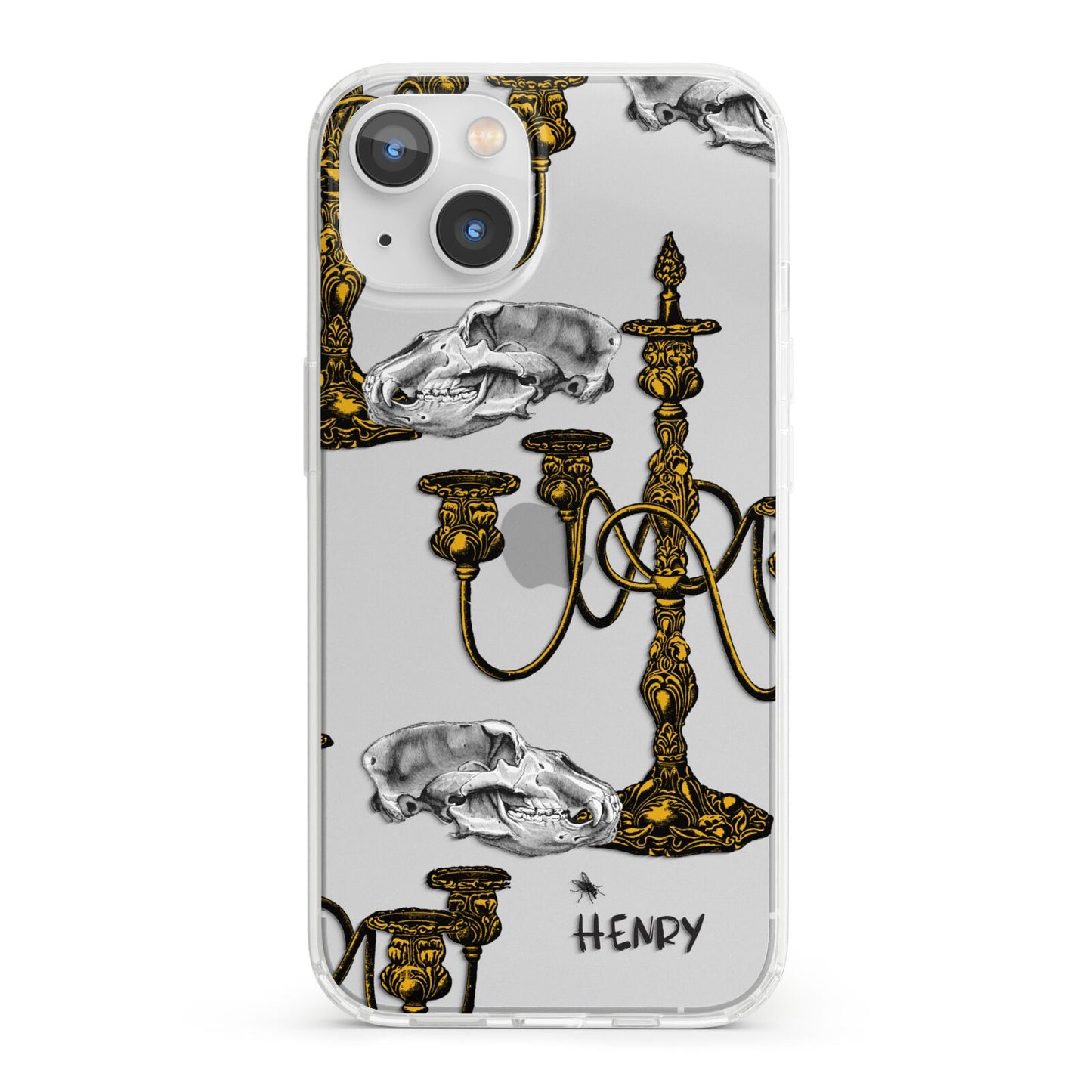 Halloween Candelabra Custom iPhone 13 Clear Bumper Case