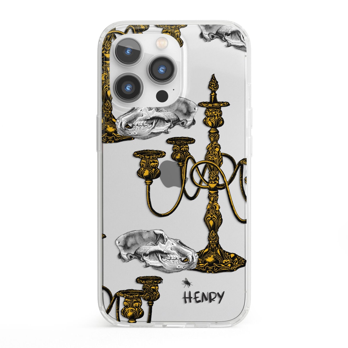 Halloween Candelabra Custom iPhone 13 Pro Clear Bumper Case