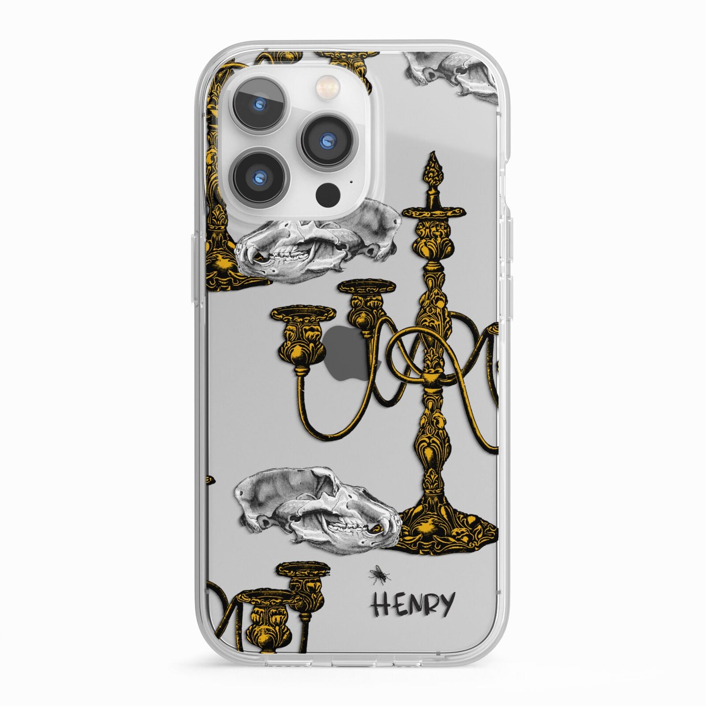 Halloween Candelabra Custom iPhone 13 Pro TPU Impact Case with White Edges