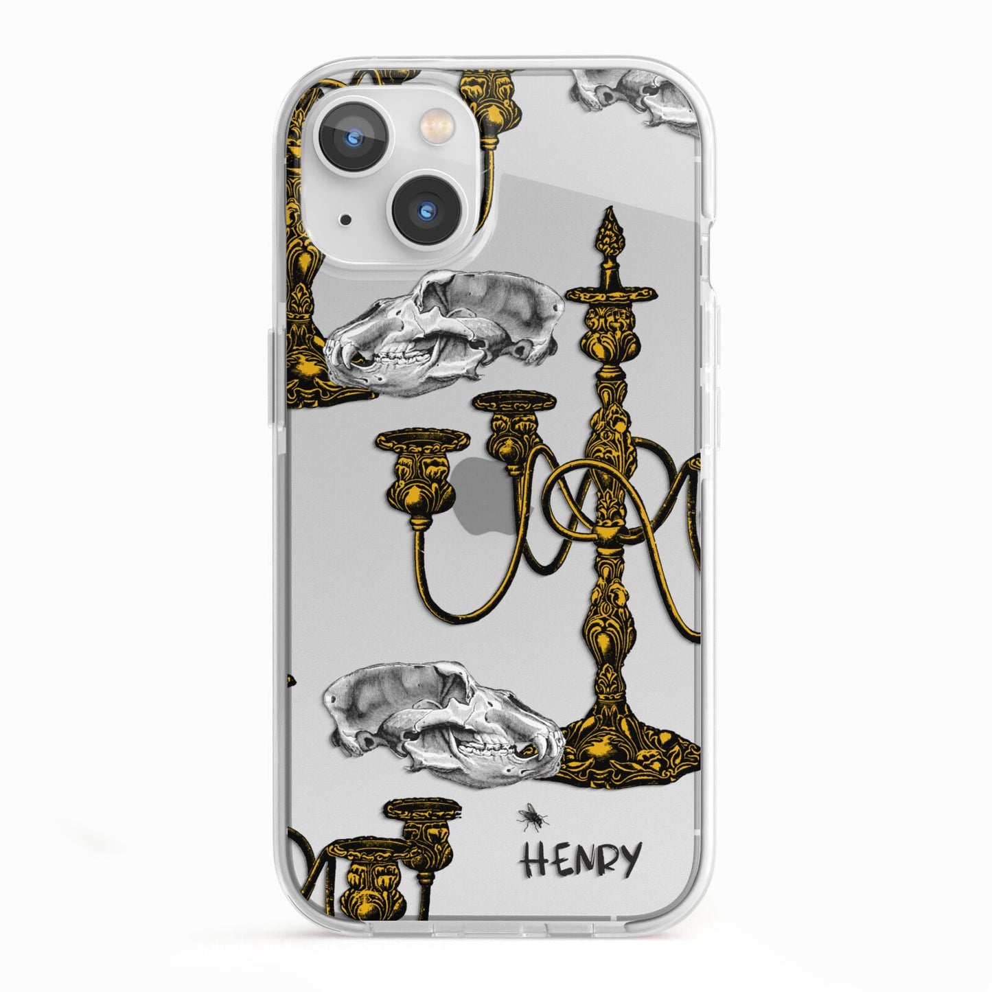 Halloween Candelabra Custom iPhone 13 TPU Impact Case with White Edges