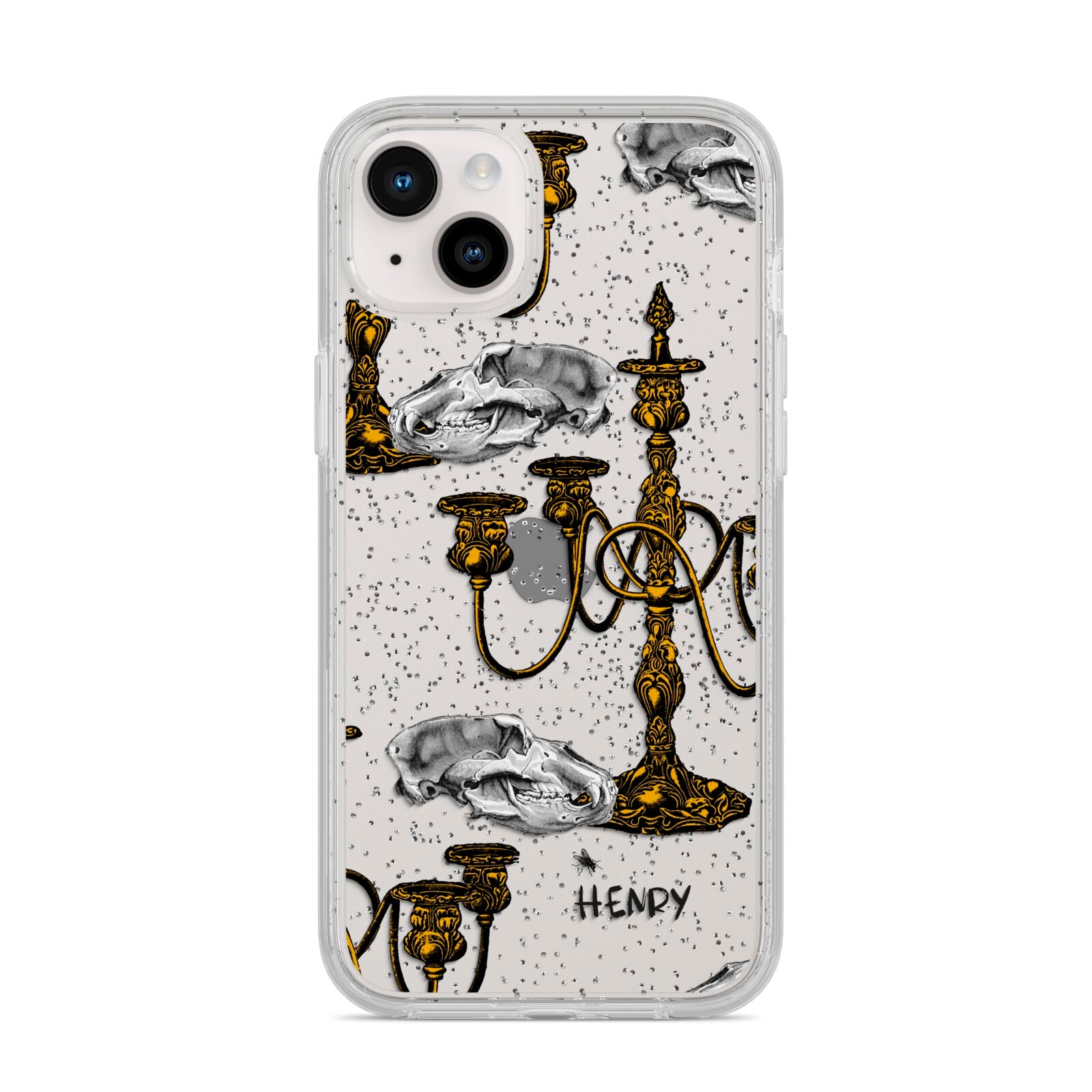 Halloween Candelabra Custom iPhone 14 Plus Glitter Tough Case Starlight