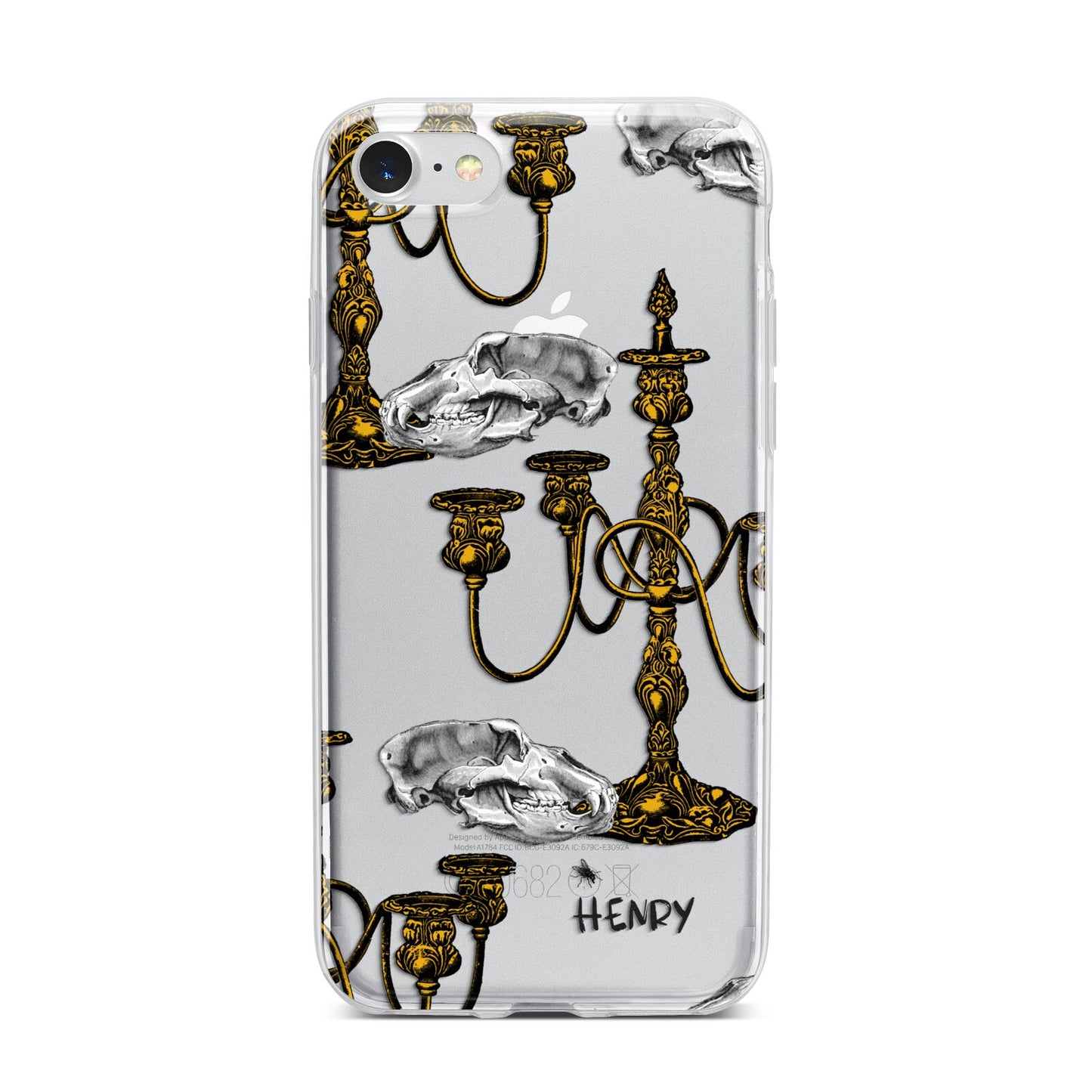 Halloween Candelabra Custom iPhone 7 Bumper Case on Silver iPhone