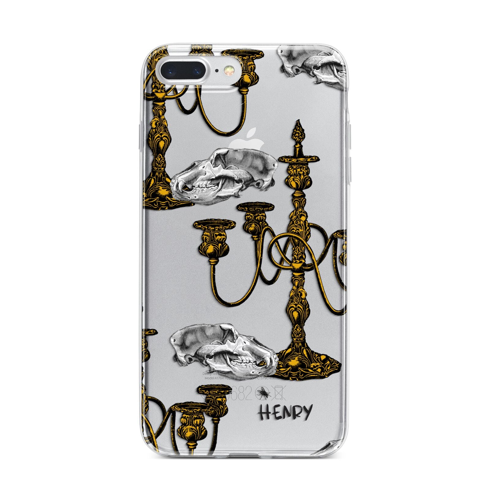 Halloween Candelabra Custom iPhone 7 Plus Bumper Case on Silver iPhone