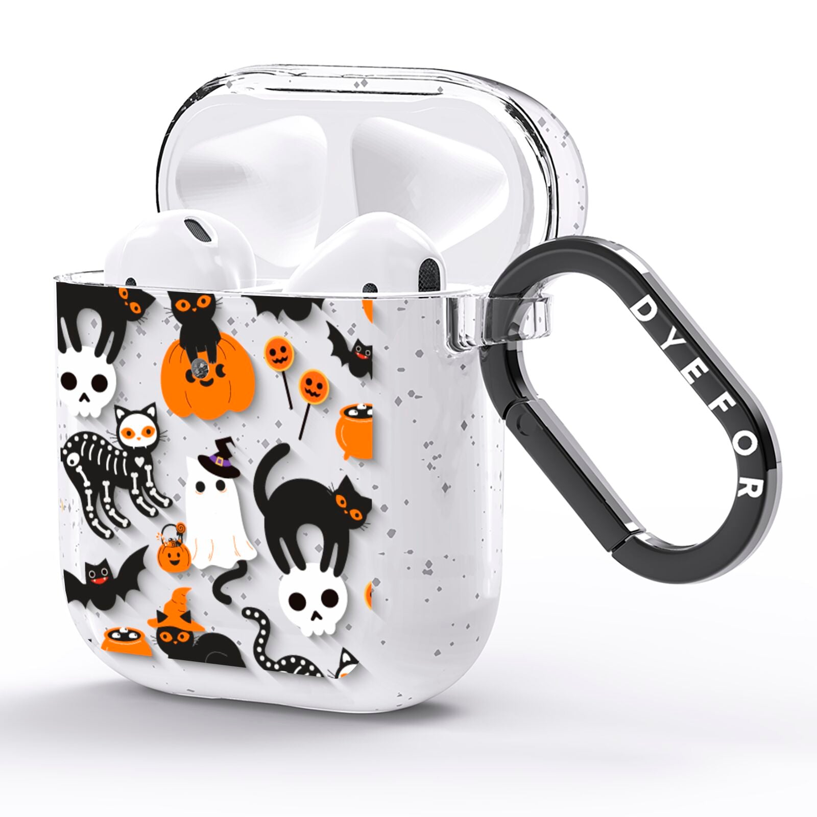 Halloween Cats AirPods Glitter Case Side Image