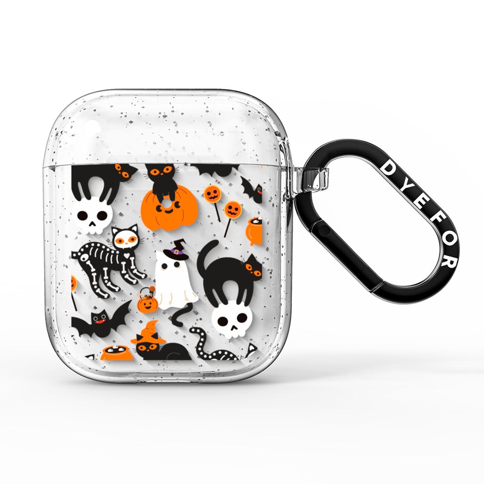 Halloween Cats AirPods Glitter Case