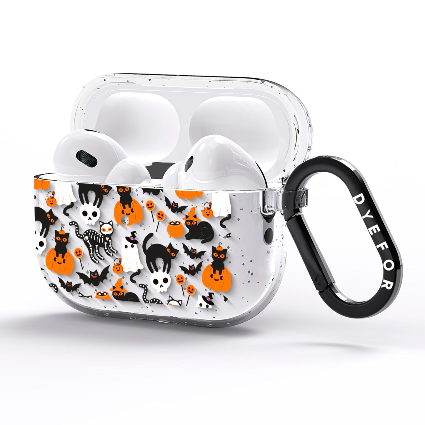 Halloween Cats AirPods Pro Glitter Case Side Image