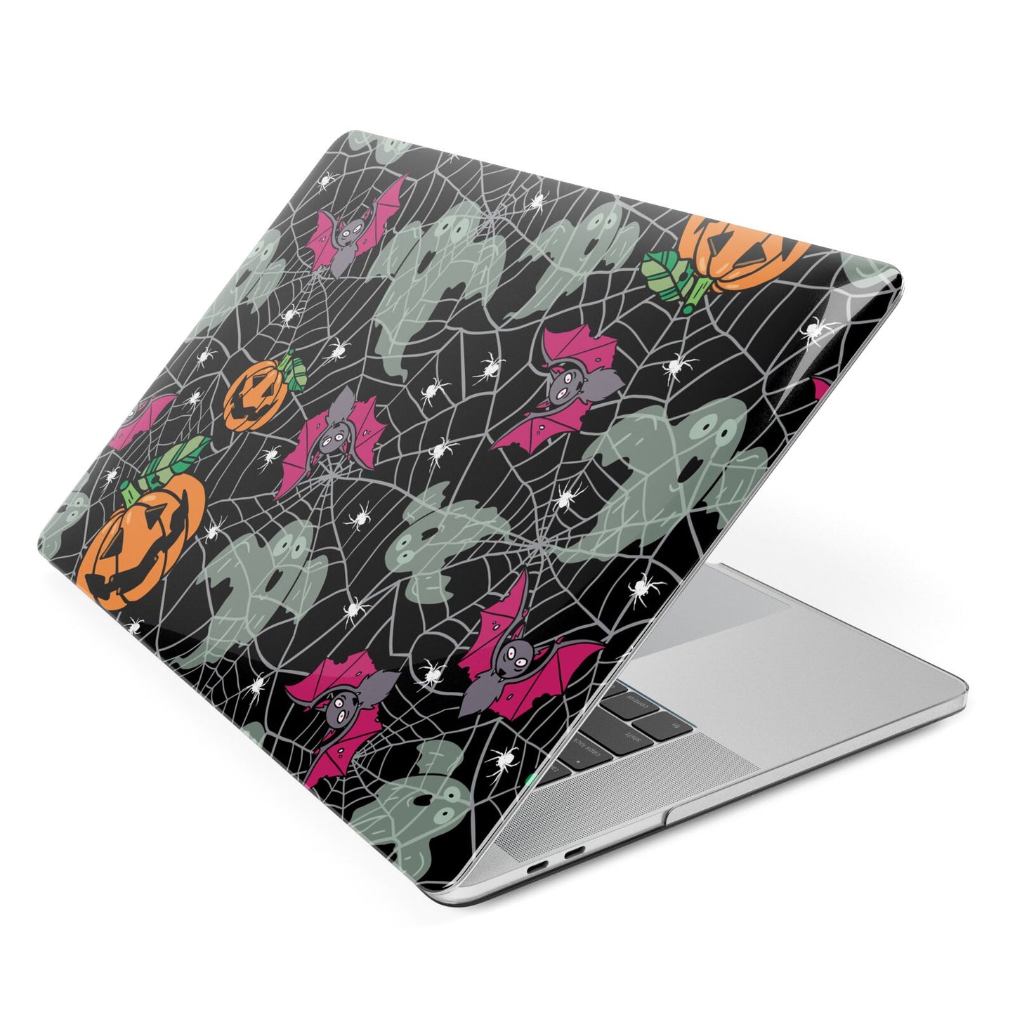 Halloween Cobwebs Apple MacBook Case Side View