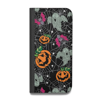 Halloween Cobwebs Vegan Leather Flip iPhone Case