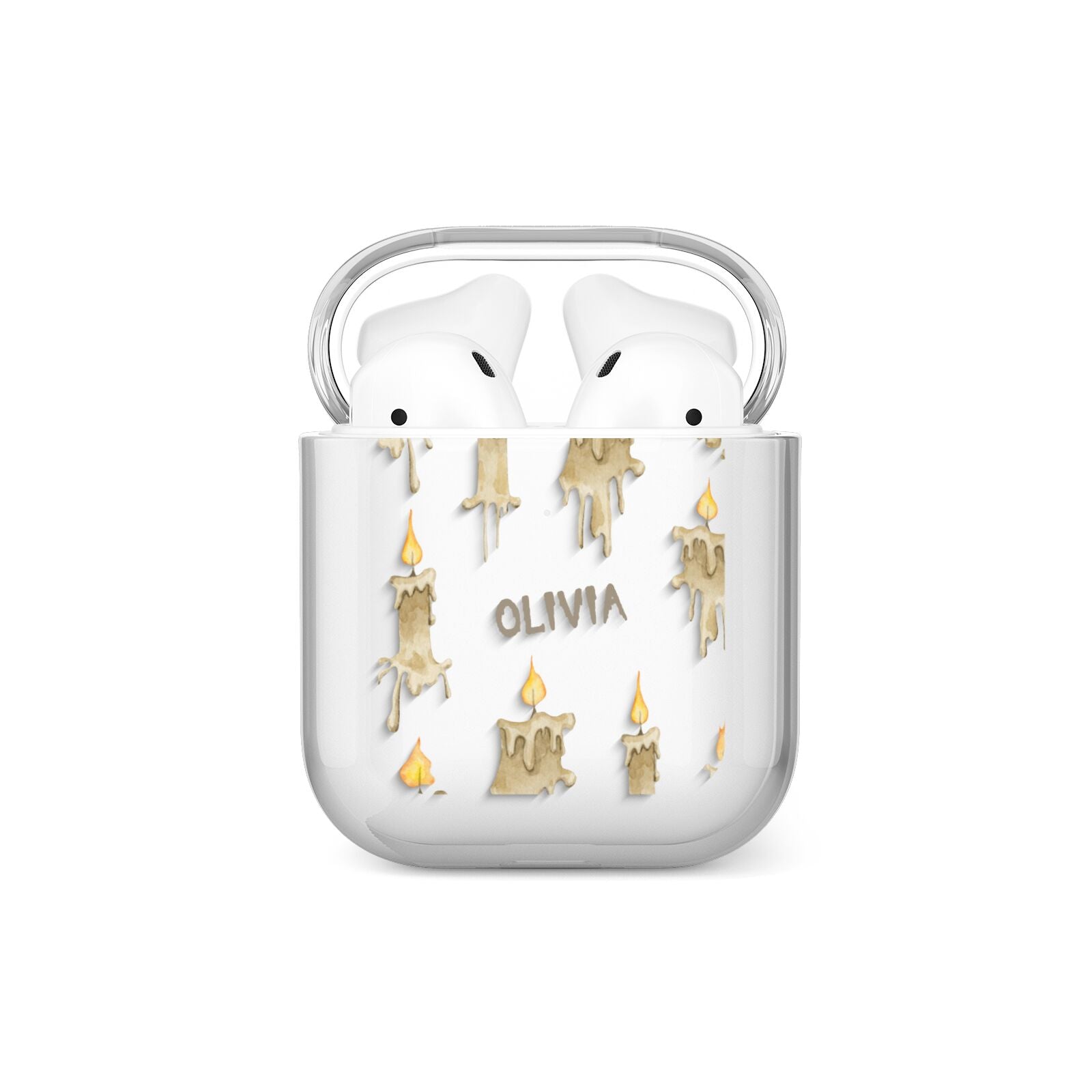 Halloween Creepy Candles Custom AirPods Case