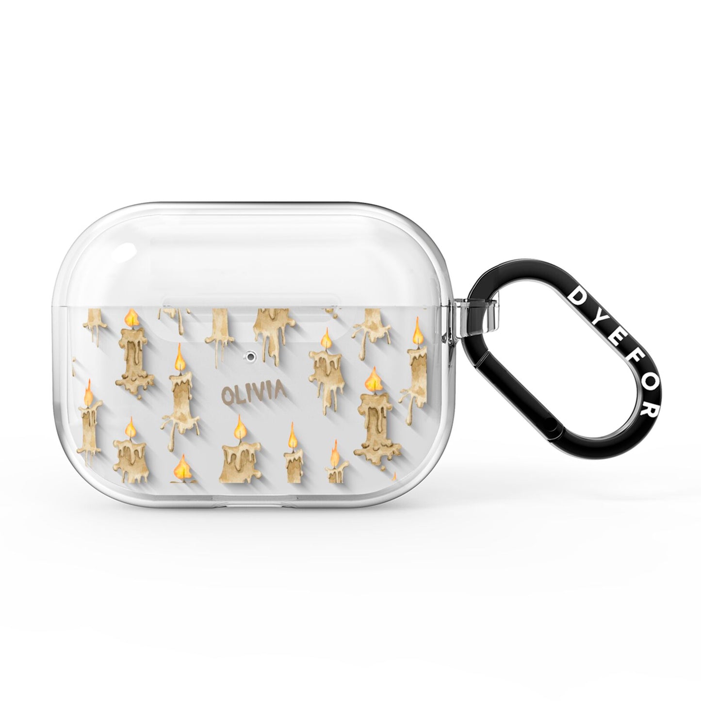 Halloween Creepy Candles Custom AirPods Pro Clear Case