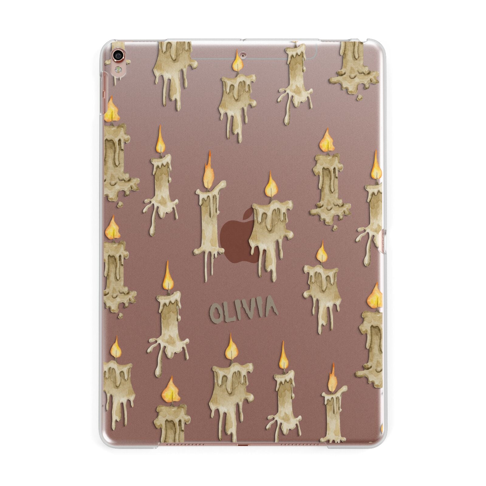 Halloween Creepy Candles Custom Apple iPad Rose Gold Case