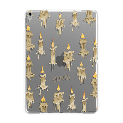 Halloween Creepy Candles Custom Apple iPad Silver Case