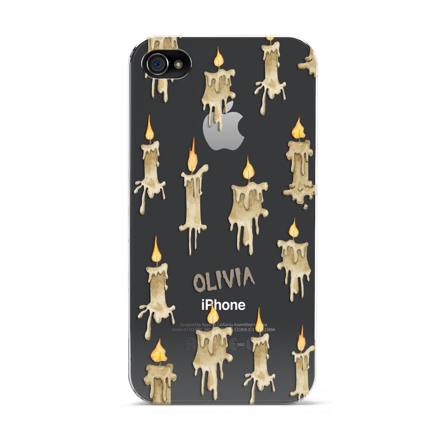 Halloween Creepy Candles Custom Apple iPhone 4s Case