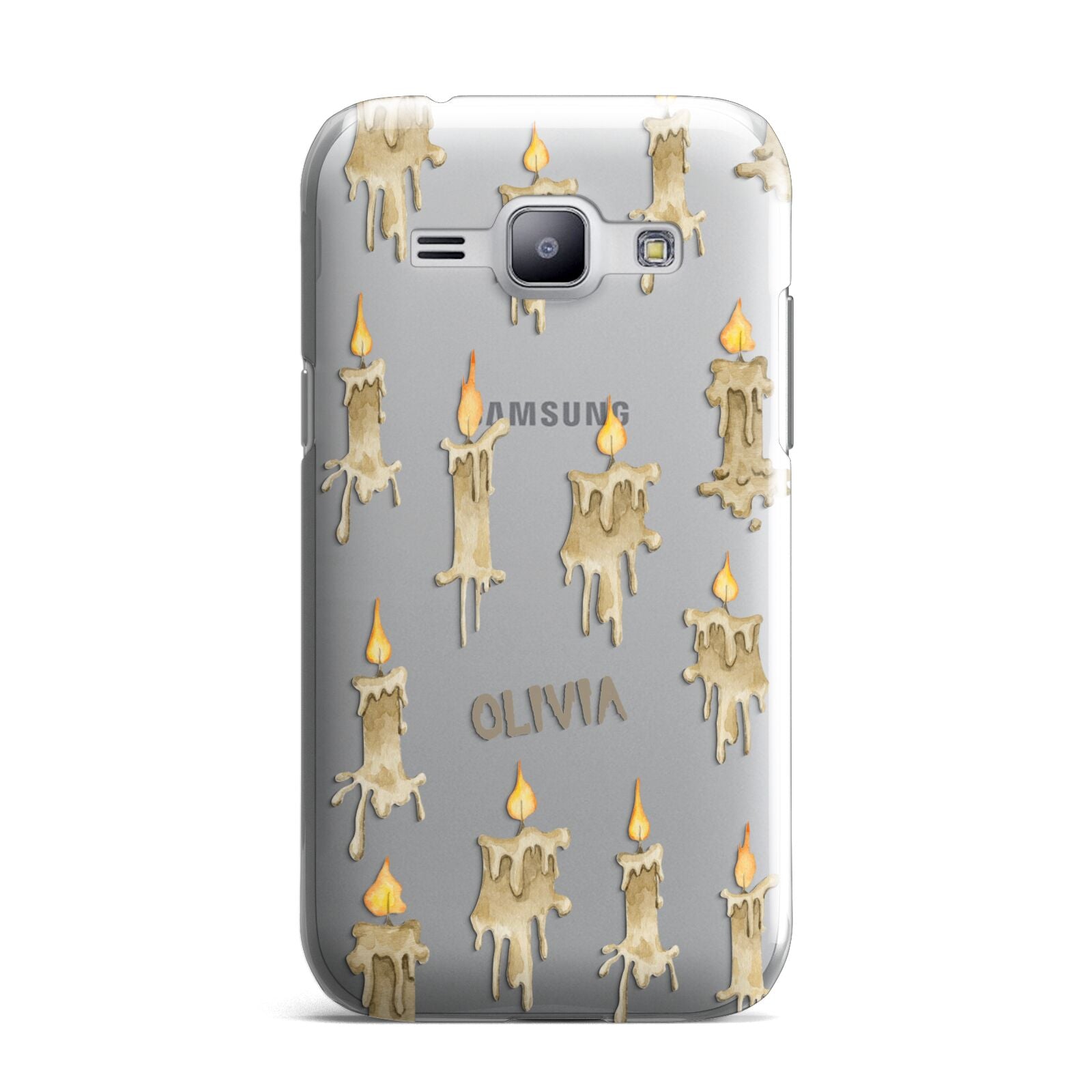 Halloween Creepy Candles Custom Samsung Galaxy J1 2015 Case