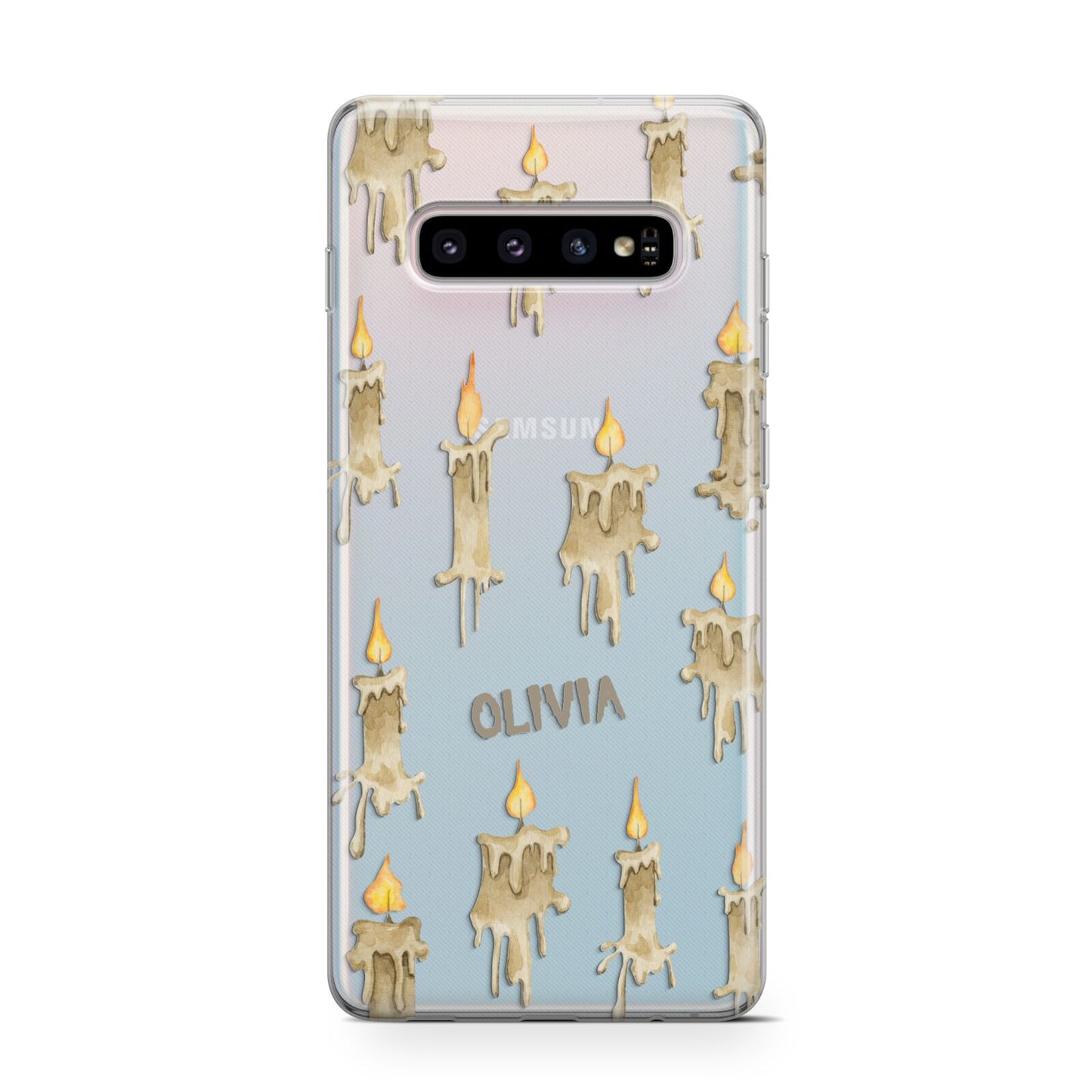 Halloween Creepy Candles Custom Samsung Galaxy S10 Case