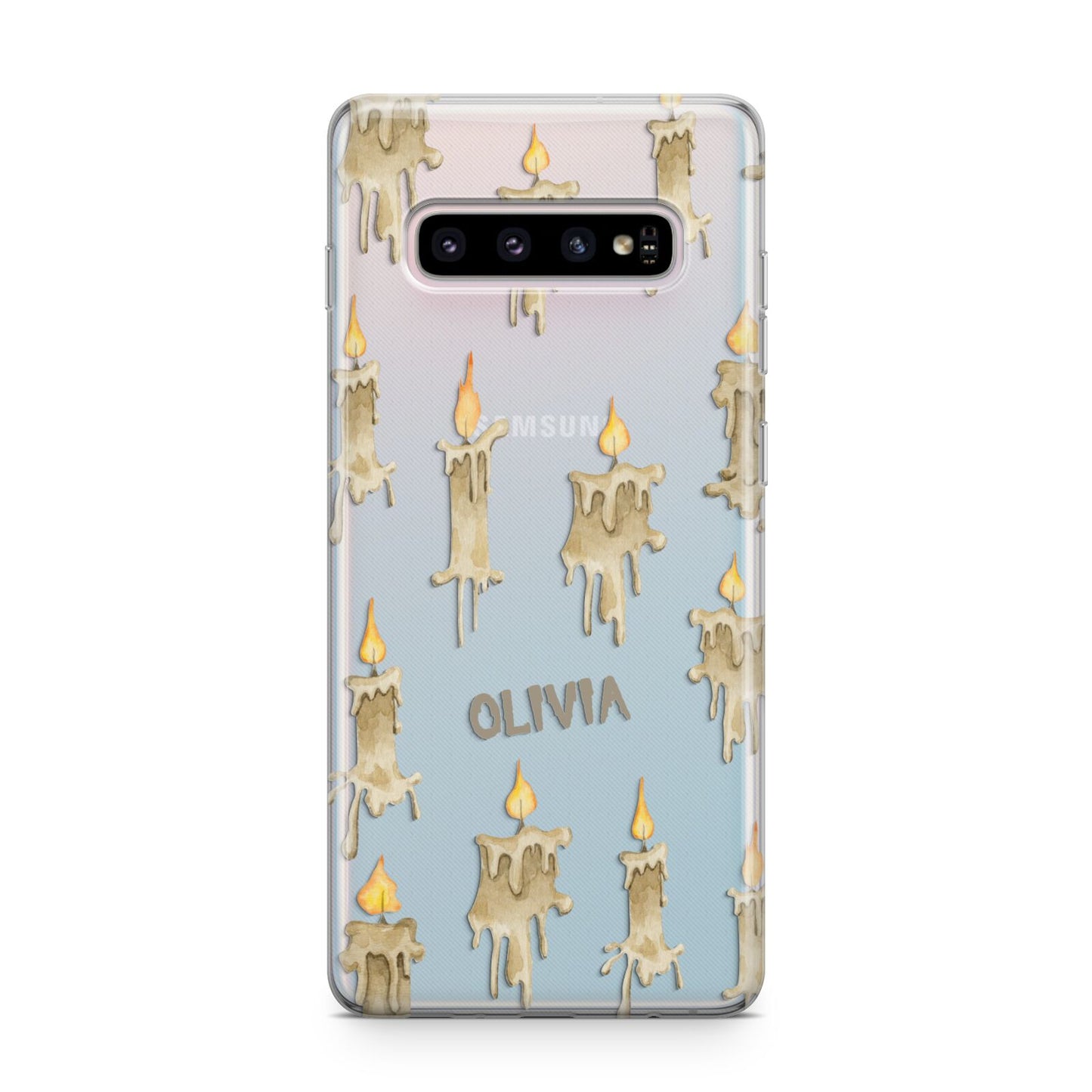 Halloween Creepy Candles Custom Samsung Galaxy S10 Plus Case