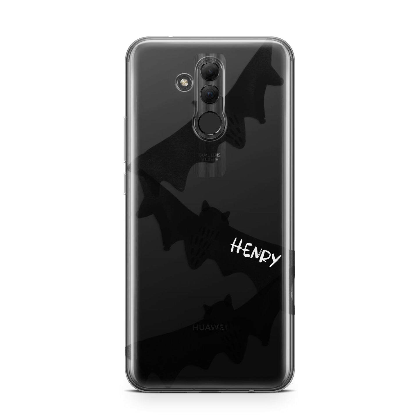 Halloween Custom Black Bats Huawei Mate 20 Lite