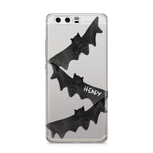 Halloween Custom Black Bats Huawei P10 Phone Case