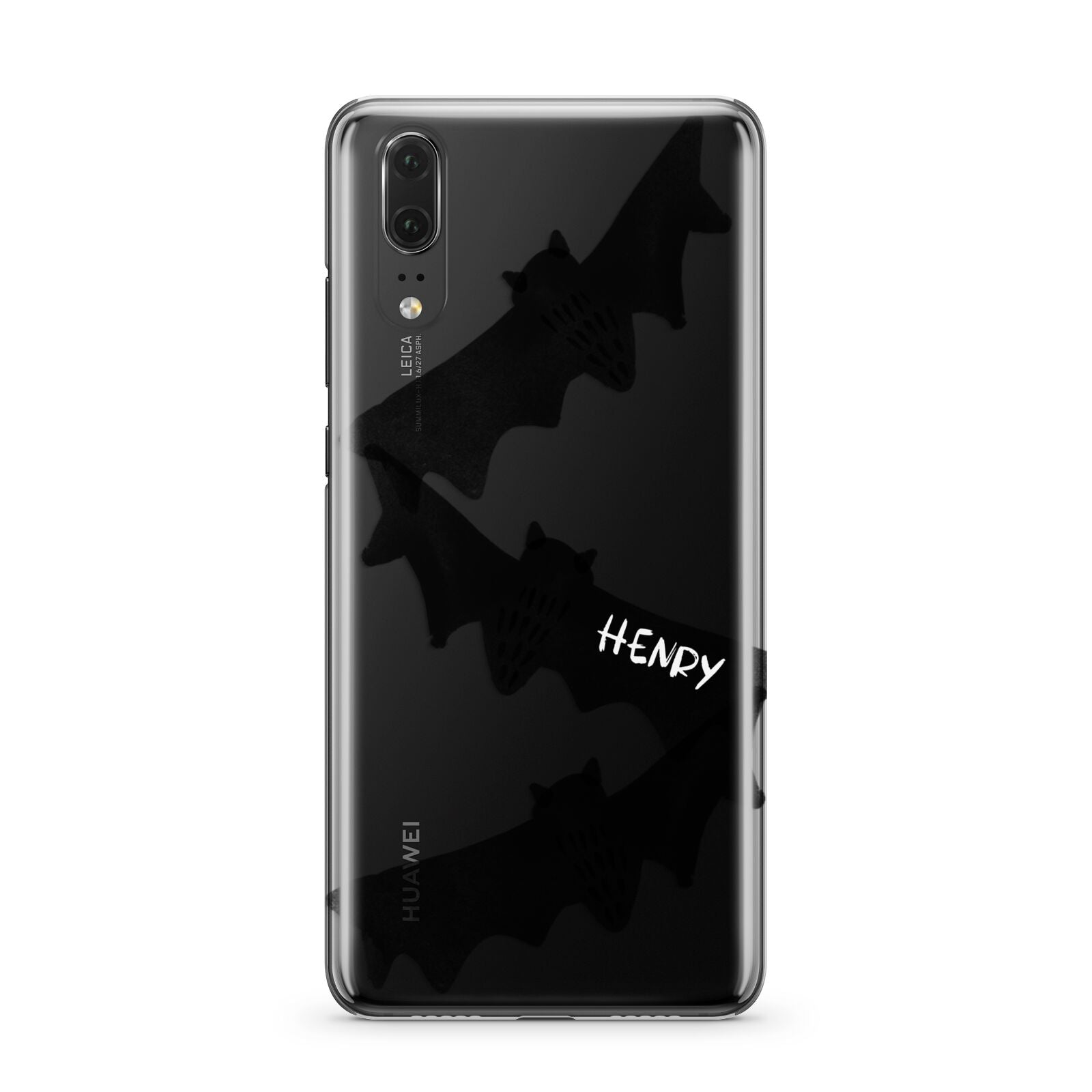 Halloween Custom Black Bats Huawei P20 Phone Case