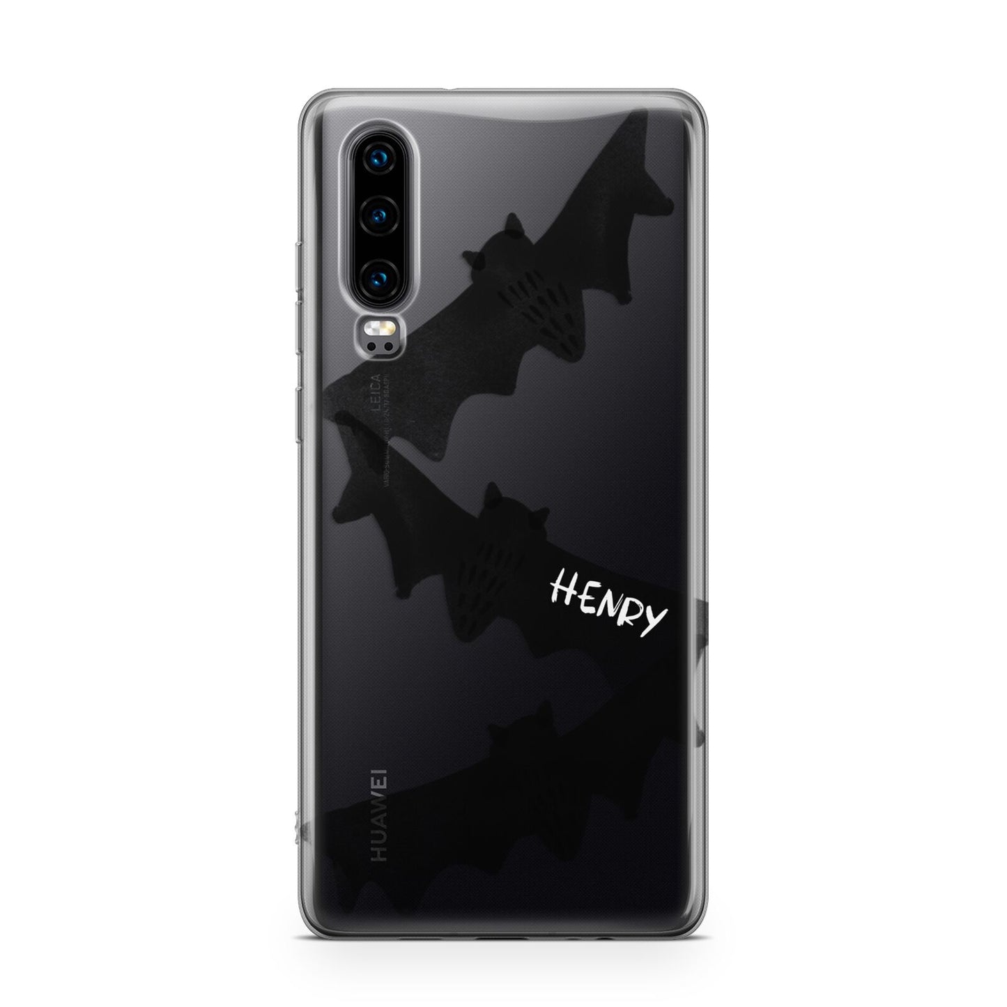 Halloween Custom Black Bats Huawei P30 Phone Case