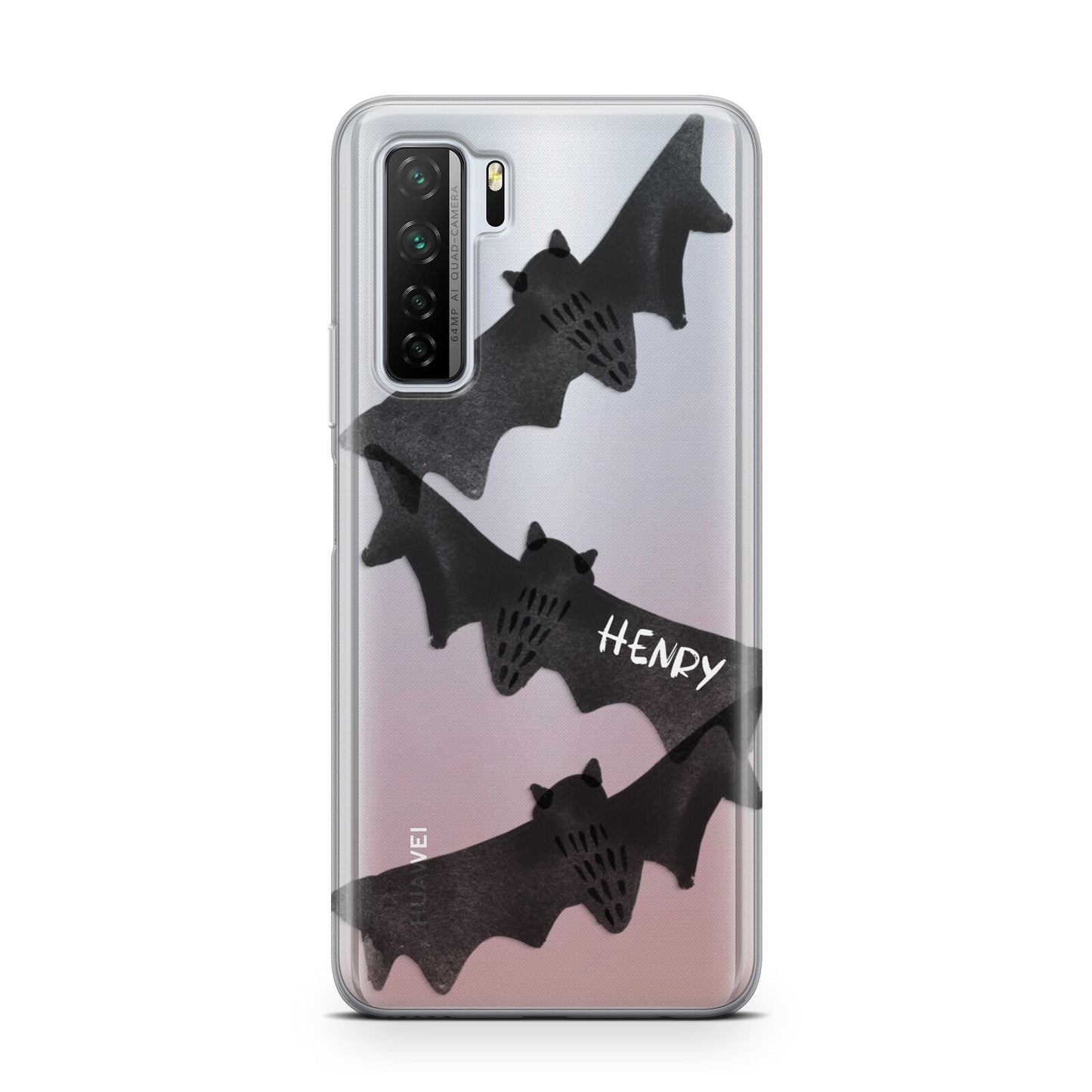 Halloween Custom Black Bats Huawei P40 Lite 5G Phone Case