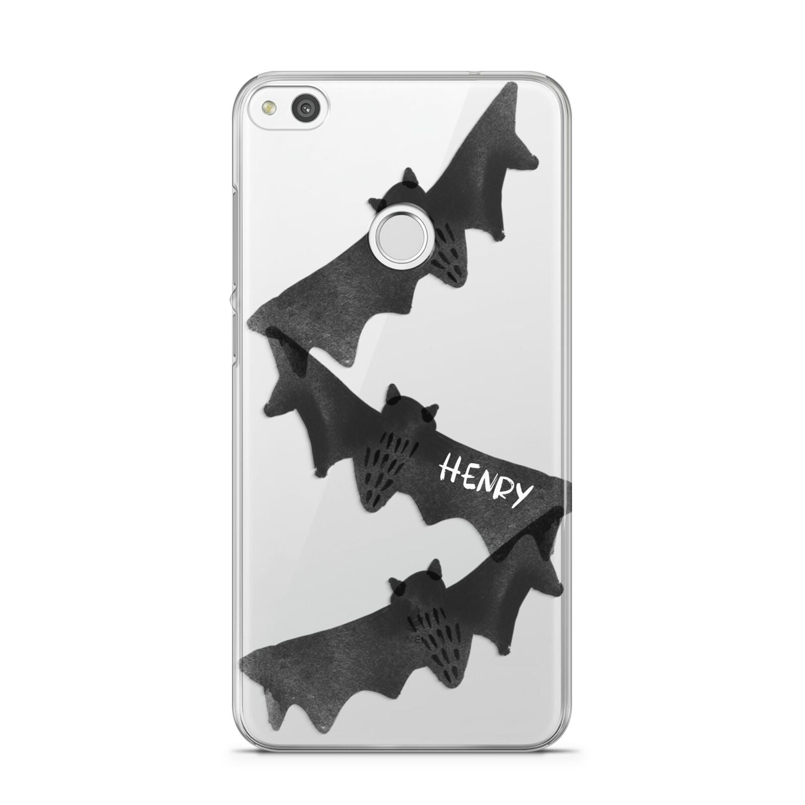 Halloween Custom Black Bats Huawei P8 Lite Case