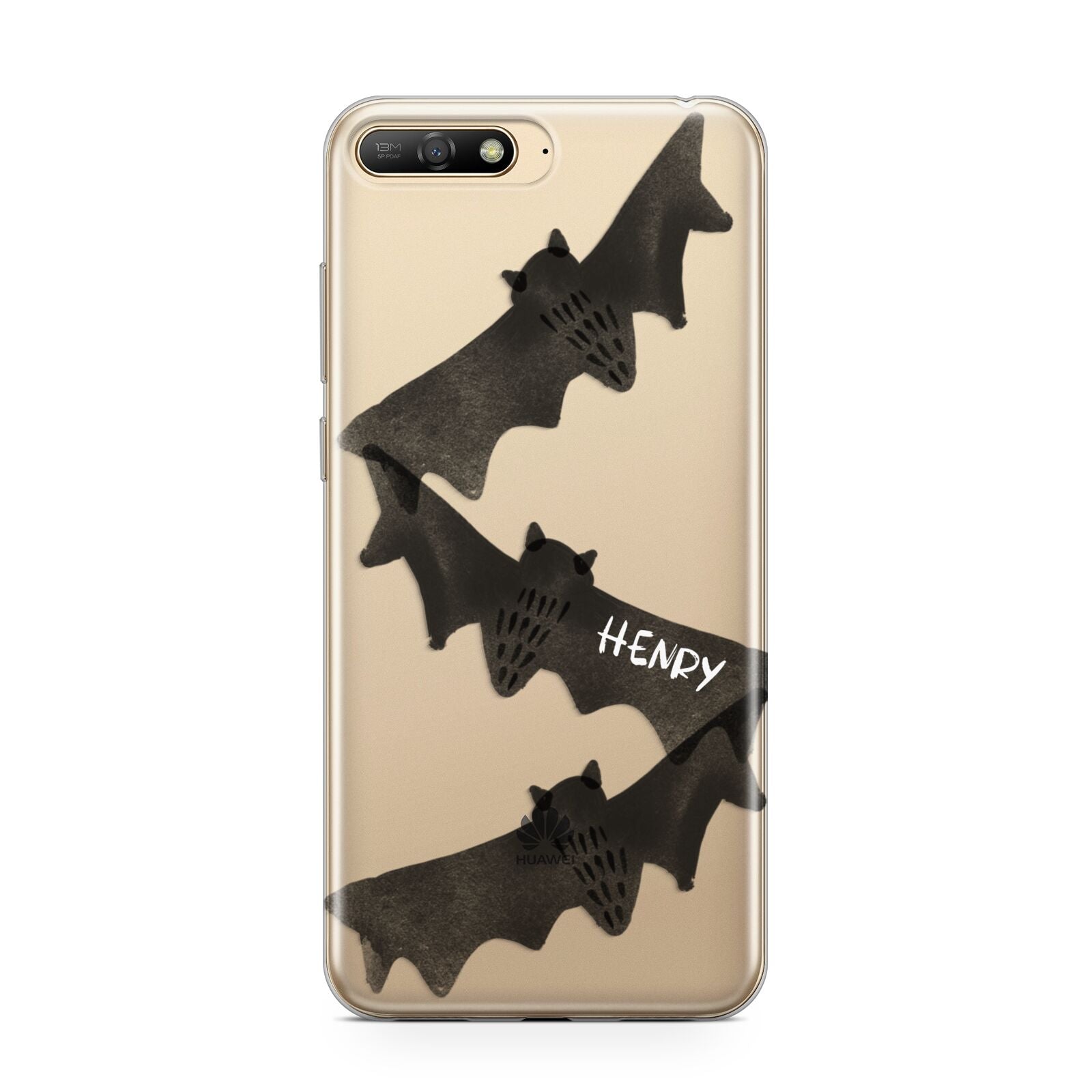 Halloween Custom Black Bats Huawei Y6 2018