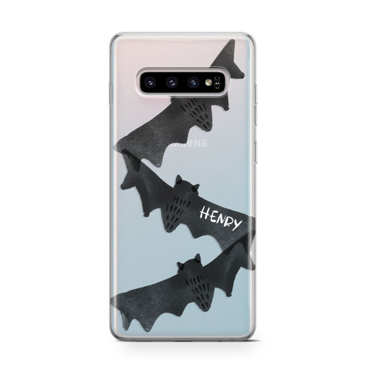 Halloween Custom Black Bats Protective Samsung Galaxy Case