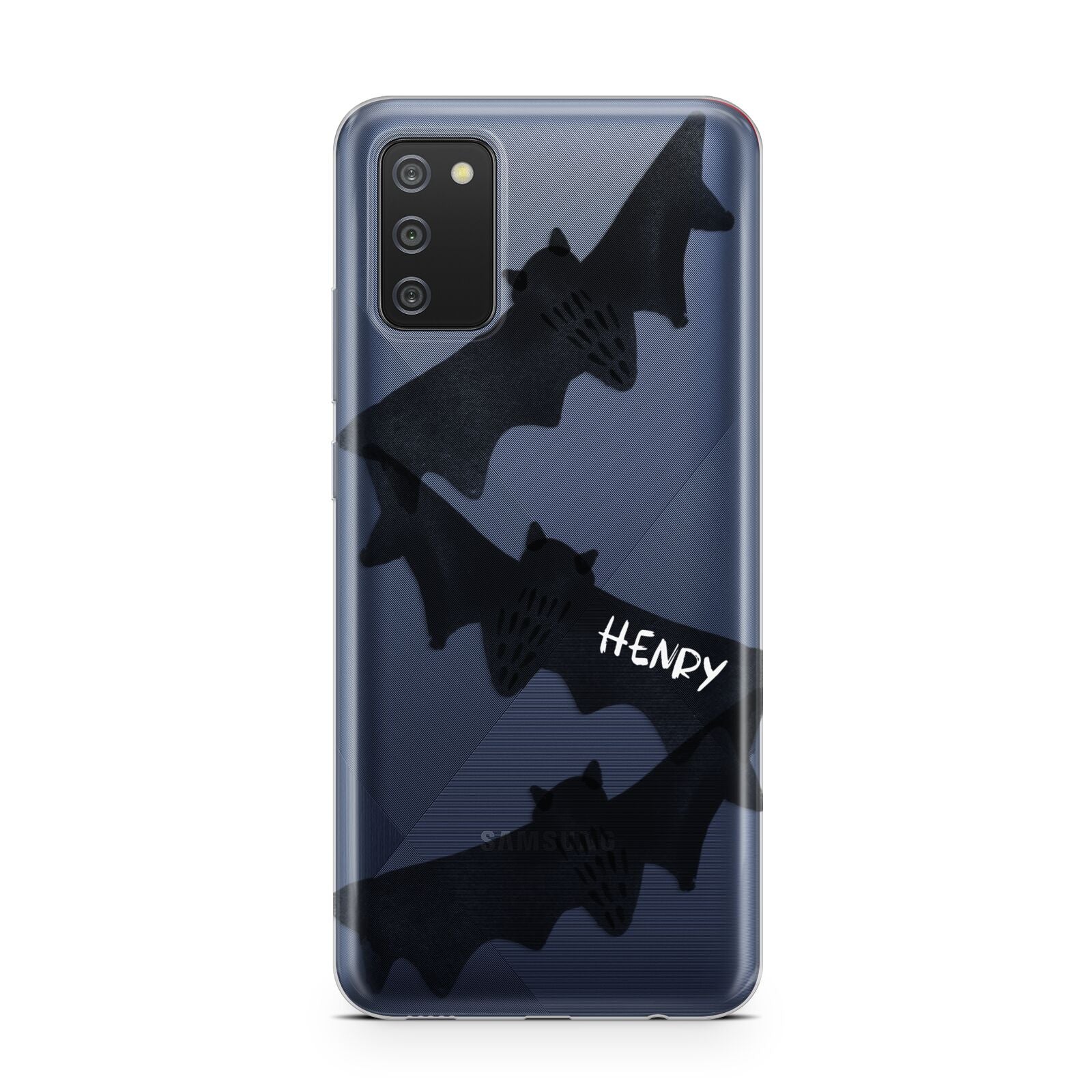 Halloween Custom Black Bats Samsung A02s Case