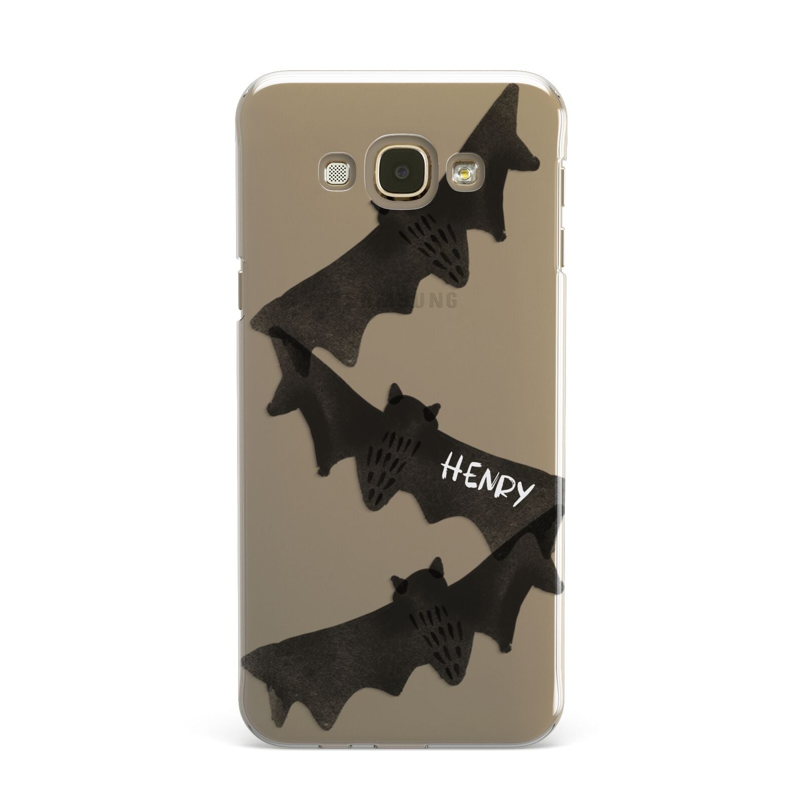 Halloween Custom Black Bats Samsung Galaxy A8 Case