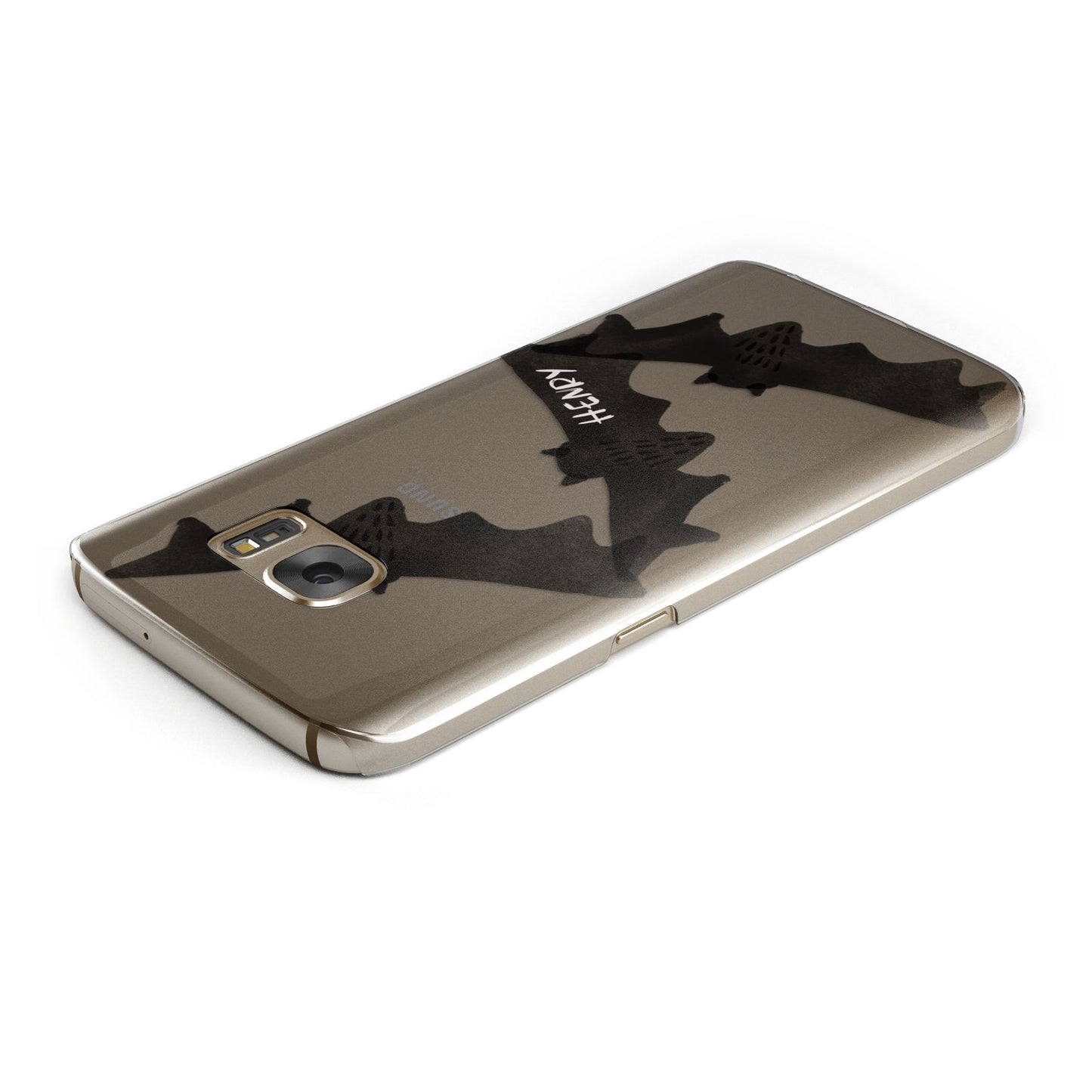 Halloween Custom Black Bats Samsung Galaxy Case Top Cutout