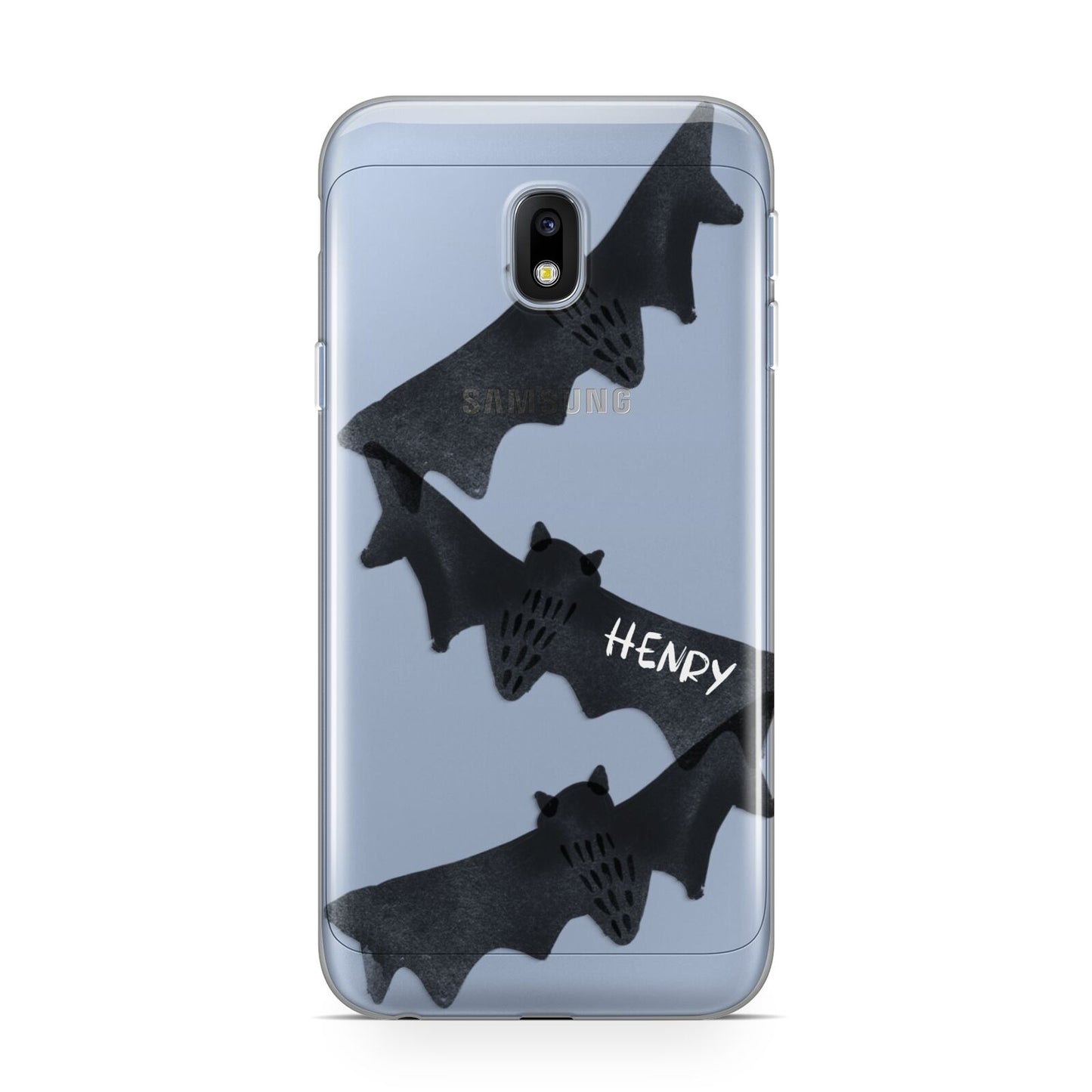 Halloween Custom Black Bats Samsung Galaxy J3 2017 Case